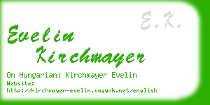 evelin kirchmayer business card